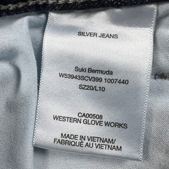 Silver Jeans Suki Denim Bermuda Shorts 11” Inseam Size 20 - Picture 5 of 8